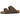 Birkenstock Arizona Birko-Flor Dark Brown baskets vue de profil avec les deux lanières réglables classiques, les boucles et la semelle anatomique en liège