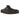 Baskets Birkenstock Boston Mocha Suede en vue latérale en daim marron avec boucle classique et semelle en liège