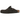 Birkenstock Boston Mocha Suede baskets vue de profil. Mules classiques en daim marron doux avec boucle en métal réglable et semelle en liège.