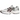 ASICS Gel-1090 White Black baskets de profil avec une tige en mesh blanc, des details noirs et des lacets
