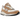 New Balance 992 MiUSA Sweet Caramel baskets en vue latérale avec une tige en daim marron clair, des lacets blancs et une semelle