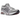 ASICS Gel-Kayano 14 White Pure Silver baskets de profil avec une tige en mesh blanc, des accents argentés et des lacets assortis