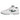Jordan Stadium 90 Oxidized Green baskets en profil latéral avec une tige en cuir blanc, des détails verts et des lacets