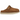 UGG Goldenstar Clog Chestnut baskets vue sous angle avec tige en daim marron et bride arrière