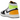 Jordan 1 Retro High Golf White University Gold Volt Black baskets en profil lateral avec une tige blanche et des accents jaunes
