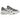 ASICS Gel-NYC Steeple Grey Cream baskets en vue laterale avec du mesh gris et des details en daim beige sur la semelle