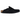 Baskets Birkenstock Boston Black Suede Narrow Fit vue latérale en daim noir avec boucle emblématique et semelle anatomique en liège et latex