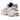 ASICS Gel-1130 White Desert Red baskets en vue laterale avec une tige en mesh blanc et des details rouges