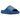 Yeezy Slide YZY YS-01 Blue baskets vue latérale avec un design minimaliste, bout ouvert et une semelle épaisse en mousse EVA bleu foncé.