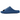 Yeezy Slide YZY YS-01 Blue baskets vue latérale dans un style bleu monochrome avec la semelle épaisse caractéristique et le design moulé