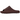 Baskets Yeezy Slide YZY YS-01 Fudge vue de profil avec un design minimaliste marron foncé et une semelle extérieure texturée pour plus de confort