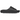 Yeezy Slide YZY YS-01 Black baskets vue latérale avec un design minimaliste noir en mousse EVA moulée d'une pièce et semelle texturée