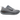 Nike Vomero Plus Cool Grey Safety Orange Black baskets en vue laterale avec une tige en mesh gris, des details orange et des lacets.