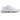 New Balance Abzorb 2000 White Silver Metallic baskets en profil latéral avec une tige en mesh blanc et des détails argentés métallisés