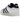 Adidas Superstar 80s Bape White Black baskets en vue laterale avec une tige en cuir blanc, des bandes noires et une semelle