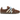Adidas Samba OG Earth Strata Pony Hair baskets de profil avec tige en poil de poney marron, bandes en cuir blanc et semelle gomme