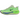 Nike Vomero Plus Volt Tint Lime Blast Sapphire baskets en vue latérale inclinée avec une tige vert fluo et bleue