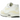 Nike Air Max 1 White Alabaster baskets en vue laterale avec une tige en mesh blanc, des details beige et une semelle d'usure