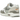 Nike Air Max 1 Light Iron Ore Flat Pewter baskets de profil avec une tige grise en mesh et suède et un swoosh classique