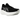 ASICS Gel-Nimbus 27 Black Lake Grey baskets de profil avec une tige en mesh noir, des details gris et une semelle