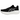 ASICS Gel-Nimbus 27 Black Lake Grey baskets en vue laterale avec une tige en mesh noir et gris