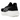 ASICS Gel-Nimbus 27 Black Lake Grey baskets de profil avec une tige noire, des détails gris et une semelle