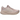 ASICS Gel-Nimbus 27 Fawn Birch baskets en vue latérale avec une tige en mesh beige clair, des lacets et une semelle