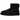 UGG Classic Mini II Boot Black baskets en profil classique avec tige en daim noir, doublure douce et semelle extérieure robuste vue de côté.