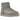 UGG Classic Mini II Boot Goat baskets coupe basse classique, vue de profil en daim beige doux avec doublure chaude et semelle robuste.