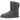 UGG Classic Short II Boot Grey baskets vue latérale avec botte en daim gris, doublure en peau de mouton et semelle en gomme plate