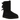 UGG Bailey Bow II Boot Black baskets profil avec daim, doublure douce et nœuds décoratifs emblématiques à l'arrière