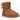 UGG Mini Bailey Bow II Chestnut baskets vue latérale avec un design en daim marron châtaigne et son nœud signature à l'arrière