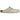 Birkenstock Boston White Antique baskets vue latérale en cuir blanc cassé dotées d'une semelle en liège classique et d'une boucle argentée