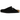 Birkenstock Boston Black Suede baskets vue latérale en daim noir avec semelle en liège emblématique, boucle en métal et bout arrondi classique