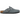 Birkenstock Boston Soft Footbed Suede Leather Basalt Gray Tonal baskets vue latérale en daim gris avec boucle classique et semelle en liège.