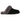UGG Scuffette II Slipper Black Grey baskets vue latérale en daim noir doux avec doublure grise et semelle extérieure robuste