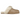 UGG Scuffette II Slipper Sand baskets vue sous un angle avec une tige en daim beige, une doublure en laine douce et une semelle extérieure