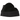 UGG Funkette Slipper Black baskets vue latérale avec empeigne en daim noir, semelle plateforme et sangle de talon à logo noir et blanc