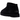 UGG Classic Ultra Mini Boot Black baskets vue latérale en daim avec tige basse, doublure douce et semelle extérieure en caoutchouc noir classique.
