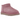 UGG Classic Ultra Mini Boot Dusty Orchid baskets profil latéral en daim avec tige basse, talon renforcé et doublure douce en coloris mauve