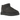 UGG Classic Ultra Mini Grey baskets en vue latérale élégante avec empeigne en daim gris, ouverture basse emblématique et semelle en gomme