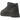 UGG Classic Ultra Mini Grey baskets vue angulaire avec suède gris doux, semelle plate et le logo emblématique au talon dans un design épuré