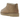 UGG Classic Ultra Mini Boot Sand baskets vue latérale en daim beige avec la coupe ultra basse iconique et une semelle flexible