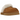 UGG Disquette Slipper Chestnut baskets vue angulaire de la mule en daim marron avec semelle plateforme et doublure en peau de mouton