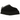 UGG Tazz Slipper Black baskets en vue latérale avec semelle plateforme en daim noir et détail tressé signature autour du col.