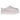 UGG Tazz Slipper Bay Fog baskets vue sous un angle avec tige en daim gris, semelle plateforme surélevée et détail de broderie tressée caractéristique