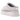 UGG Tazz Slipper Bay Fog baskets profil latéral avec tige en daim gris, liseré brodé caractéristique et semelle plateforme épaisse
