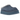 UGG Tazz Slipper Desert Blue baskets vue latérale en suède bleu, présentant une plateforme épaisse caractéristique avec des détails brodés sur le bord.