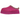UGG Tazz Slipper Mangosteen baskets en vue angulaire, avec tige en daim violet, semelle plateforme et bordure tressée brodée sur le dessus