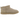 UGG Classic Ultra Mini Sawdust baskets de profil avec une tige en suède beige clair et col bas